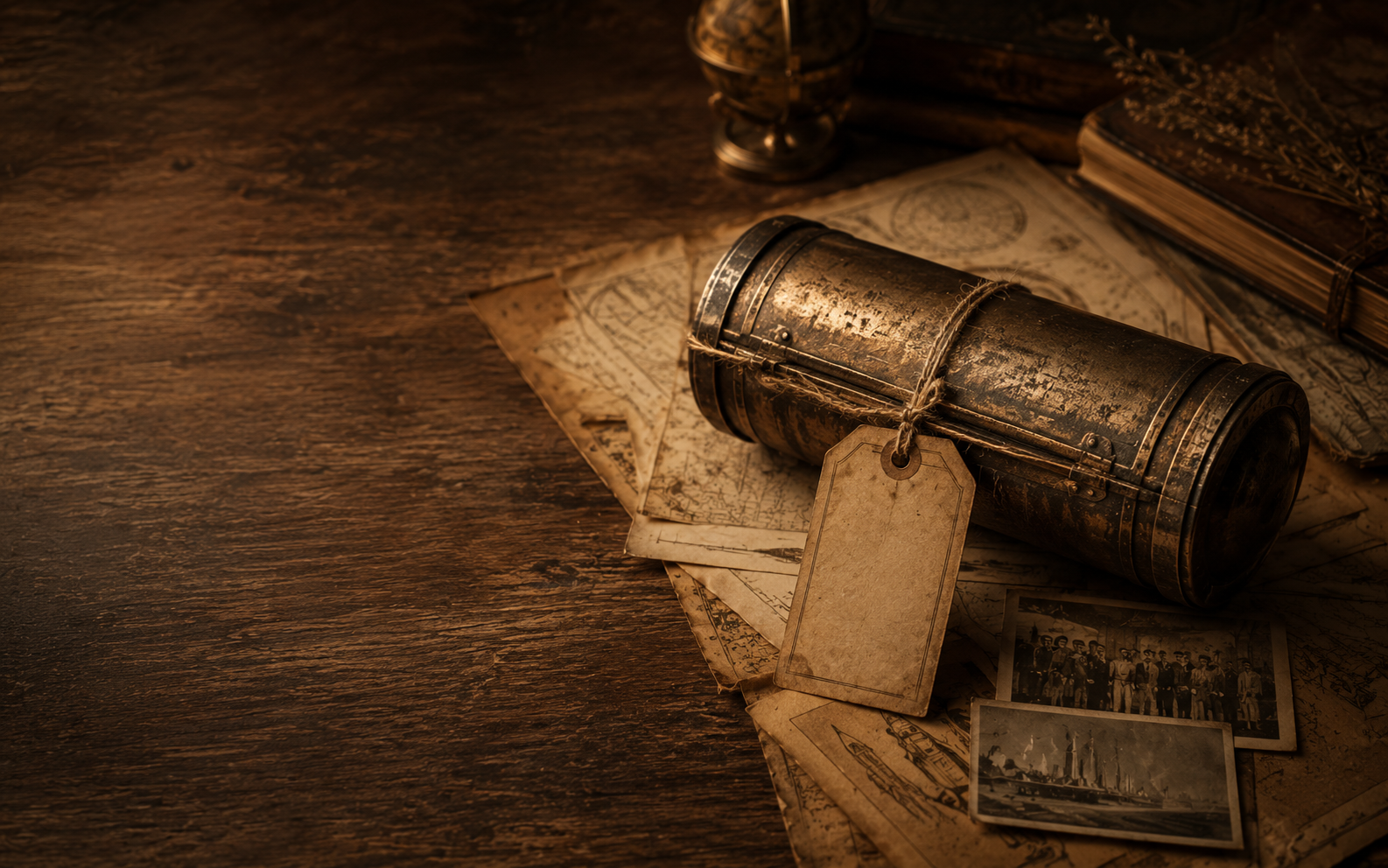 A sealed archival time capsule prepared for the future