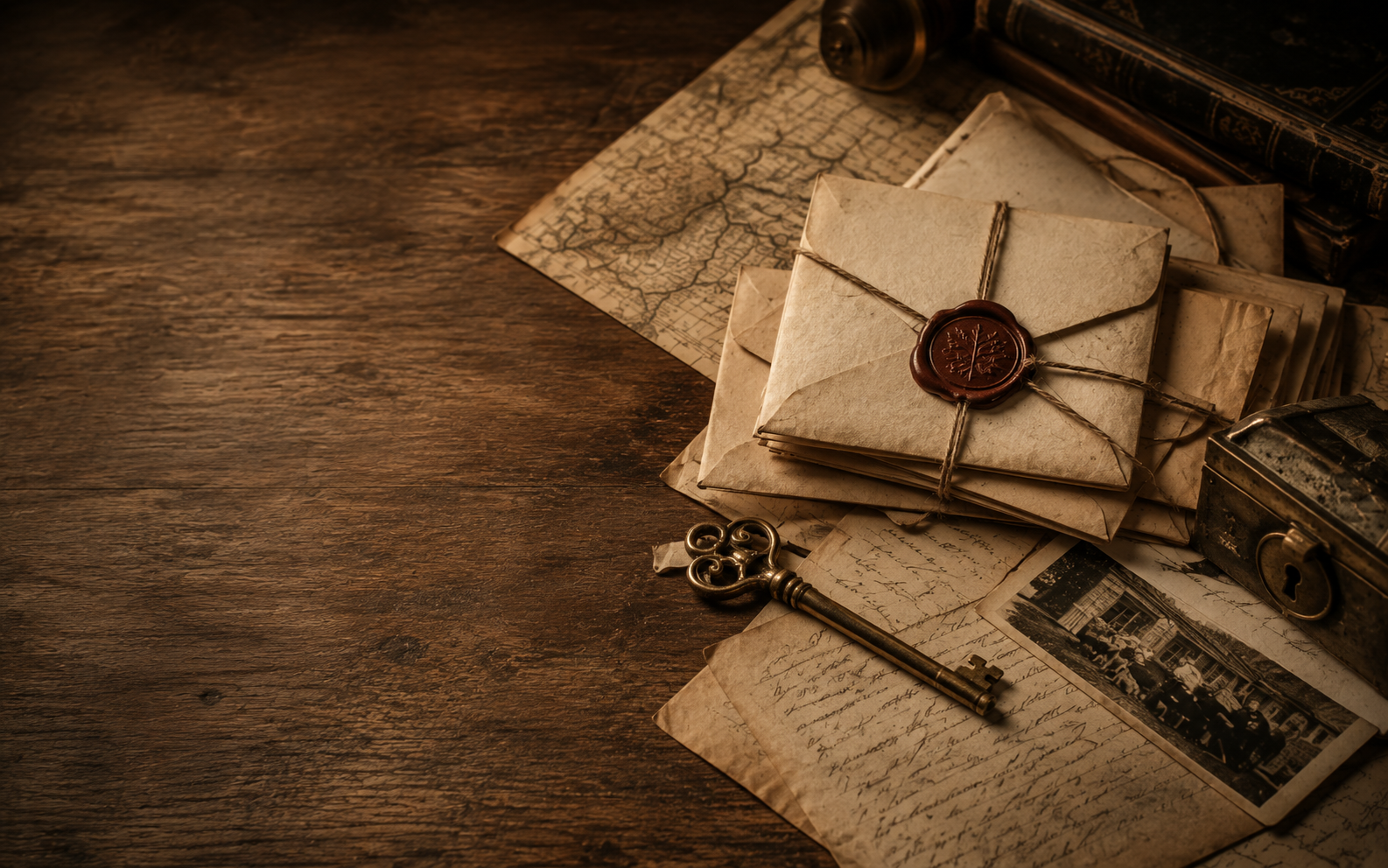 Sealed letters, an old key and a protected family archive